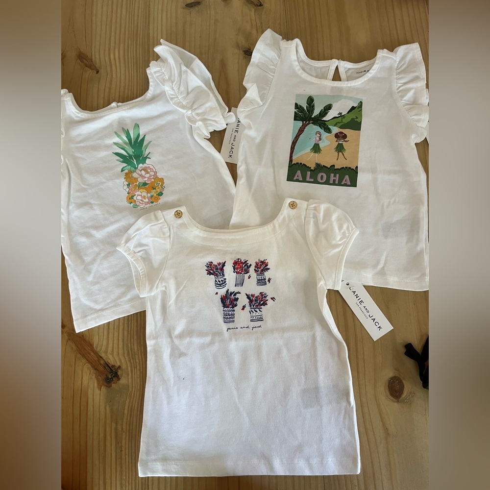 Janie and Jack 2t girl tshirts